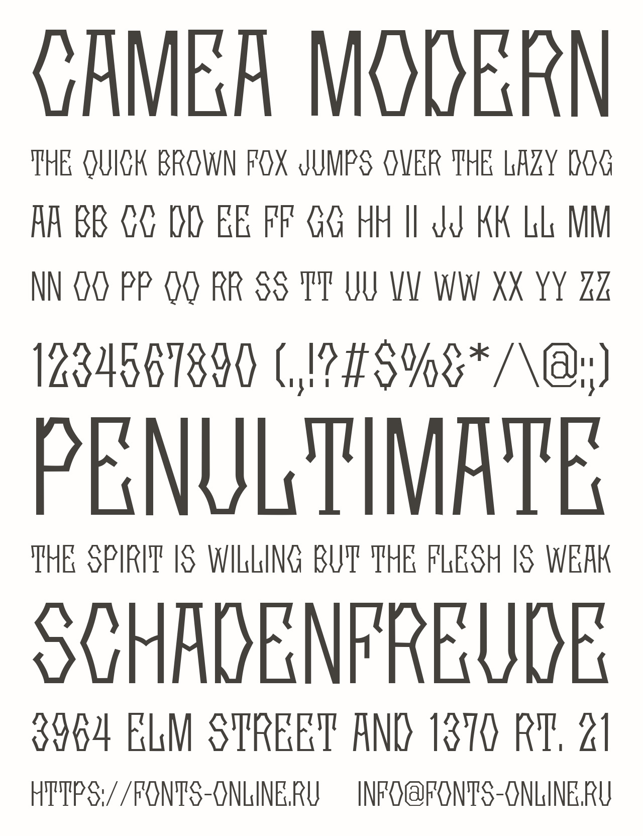 Camea Modern Free Font Download